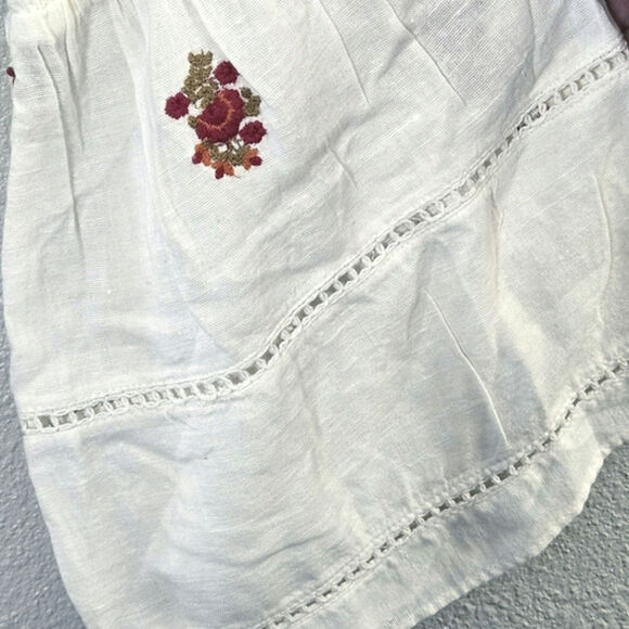 Free People Women’s Dress Boho Festival Embroidered Off-Shoulder Smocked Size S - Picture 10 of 14